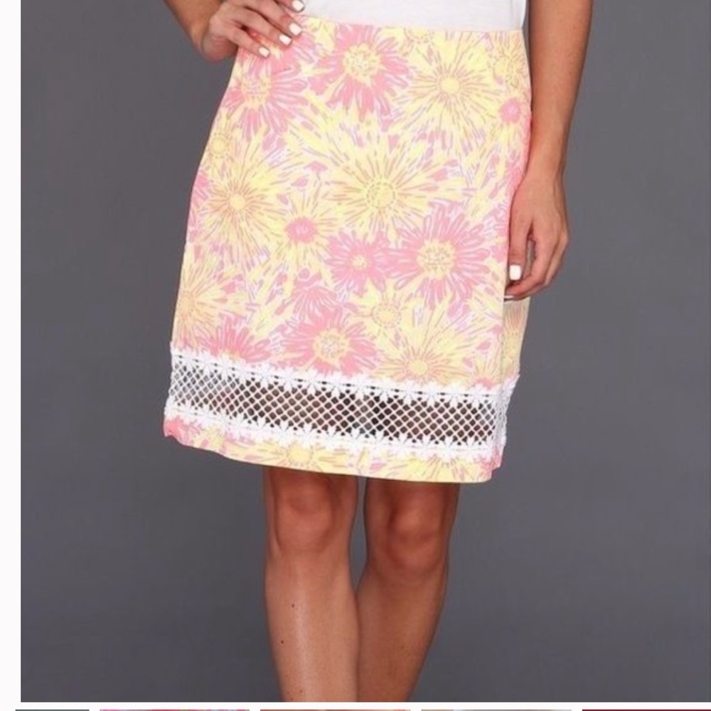 Lilly Pulitzer Corrie Skirt in Sunkissed w/ Glow